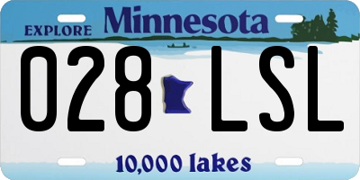 MN license plate 028LSL
