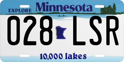 MN license plate 028LSR