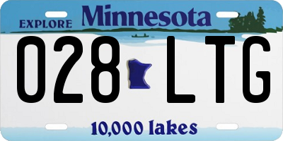 MN license plate 028LTG
