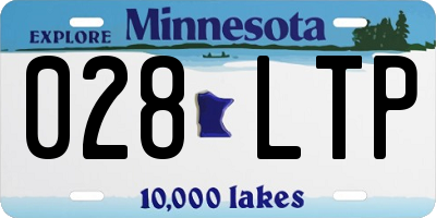 MN license plate 028LTP