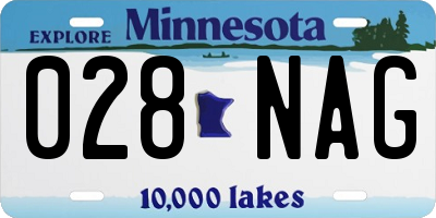 MN license plate 028NAG