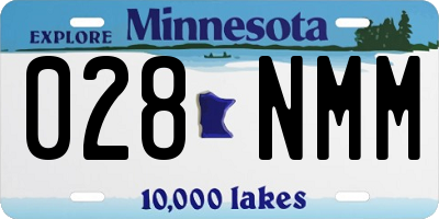 MN license plate 028NMM