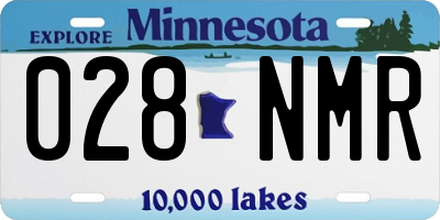 MN license plate 028NMR