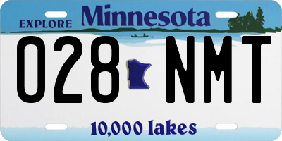 MN license plate 028NMT