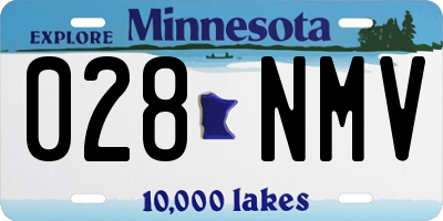 MN license plate 028NMV