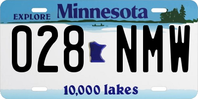 MN license plate 028NMW