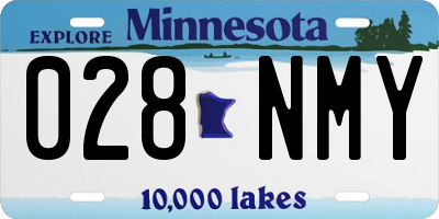 MN license plate 028NMY