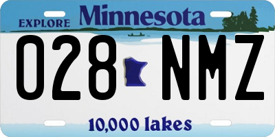 MN license plate 028NMZ