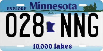 MN license plate 028NNG