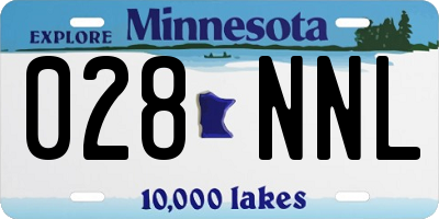 MN license plate 028NNL