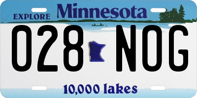MN license plate 028NOG