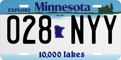 MN license plate 028NYY