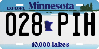 MN license plate 028PIH