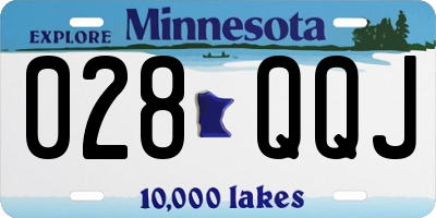 MN license plate 028QQJ
