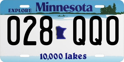 MN license plate 028QQO