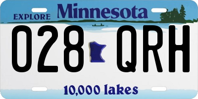 MN license plate 028QRH