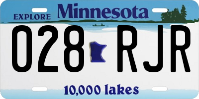 MN license plate 028RJR