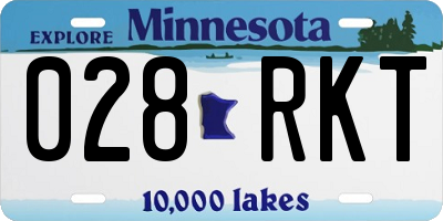 MN license plate 028RKT