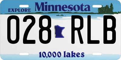 MN license plate 028RLB