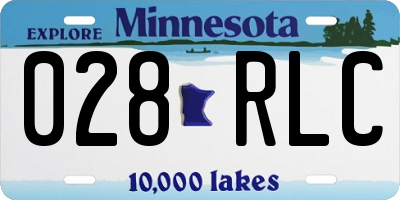 MN license plate 028RLC
