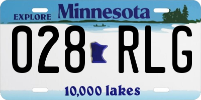MN license plate 028RLG