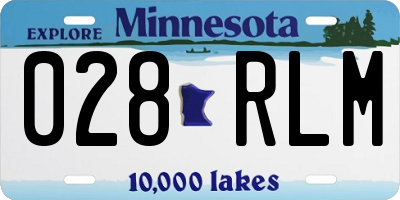 MN license plate 028RLM