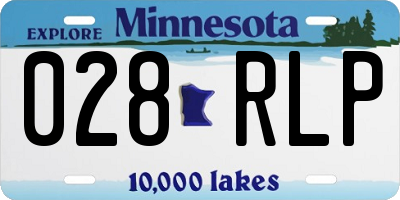 MN license plate 028RLP