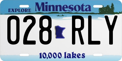 MN license plate 028RLY