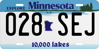MN license plate 028SEJ
