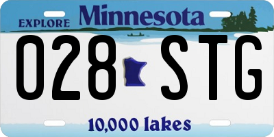 MN license plate 028STG