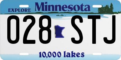 MN license plate 028STJ