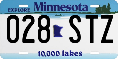 MN license plate 028STZ