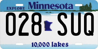 MN license plate 028SUQ