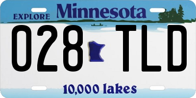 MN license plate 028TLD