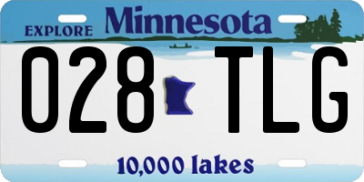 MN license plate 028TLG