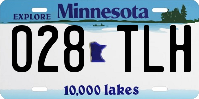 MN license plate 028TLH