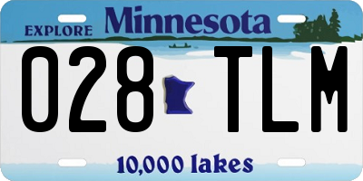 MN license plate 028TLM