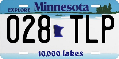 MN license plate 028TLP