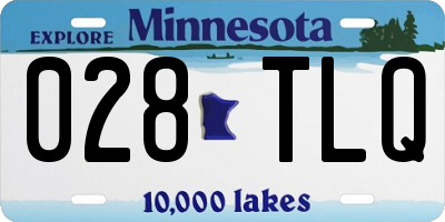 MN license plate 028TLQ