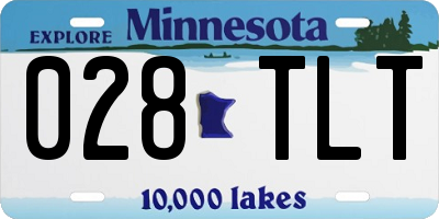 MN license plate 028TLT