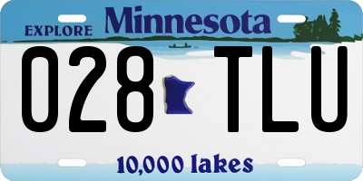 MN license plate 028TLU