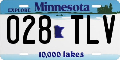 MN license plate 028TLV