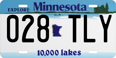 MN license plate 028TLY