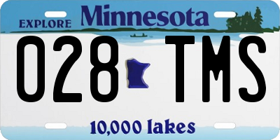 MN license plate 028TMS