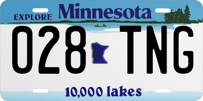 MN license plate 028TNG