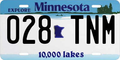 MN license plate 028TNM