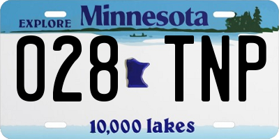 MN license plate 028TNP