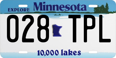 MN license plate 028TPL
