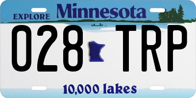 MN license plate 028TRP