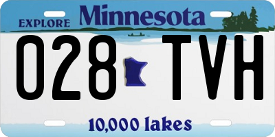 MN license plate 028TVH